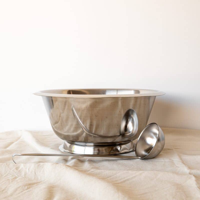 punch bowl and ladle