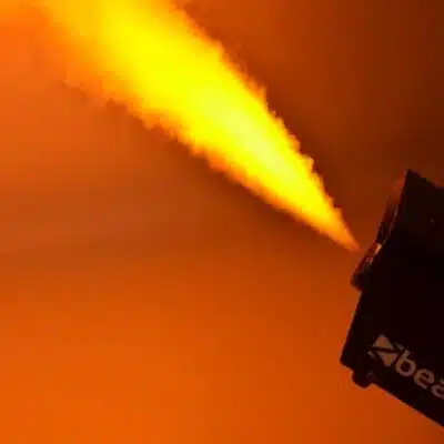 smoke machine with flame effect