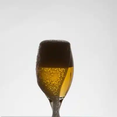 stemmed beer glasses